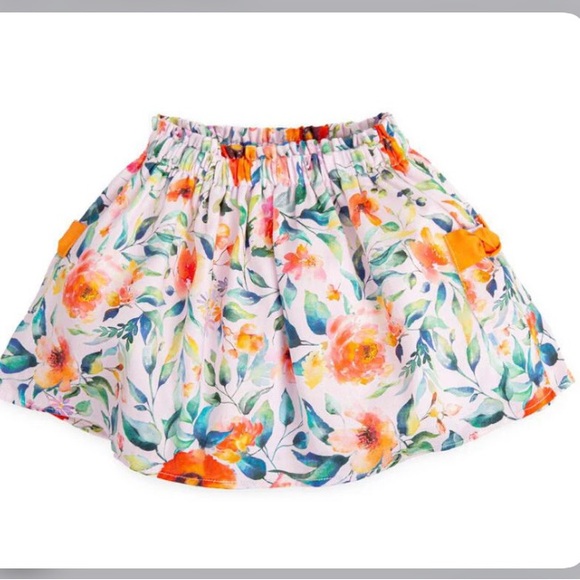 Tutto Piccolo Other - Tutto Piccolo Pink Floral Skirt